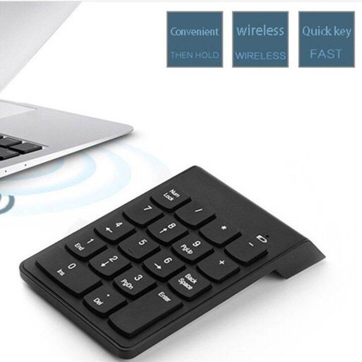 Wireless 2.4 Numeric Keypad 18Key Bluetooth Keyboard Office Mini
