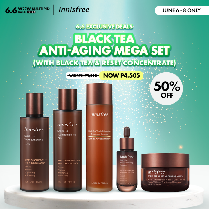 [6.6 EXCLUSIVE] Black Tea AntiAging Mega Set (with Black Tea & Reset