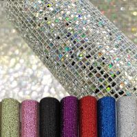 20x15/20x30CM Colorful Rhinestone Fabric Sheets Glass Trim Ribbon Crystal Applique For DIY Crafts Garments Decoration