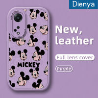 เคส Dienya สำหรับ OPPO A98 5G A1 5G F23 5G 5G เคสการ์ตูนมิกกี้น่ารักเมาส์ดีไซน์ใหม่กันตกเคสโทรศัพท์ซิลิโคนหนาแบบปกป้องเคสสีขอบนิ่ม