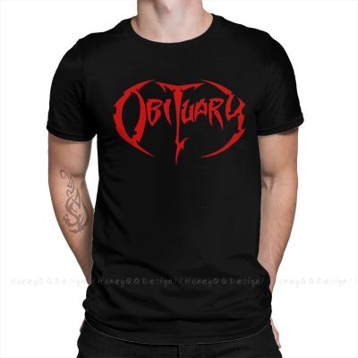 Obituary Fashion TShirt Design Heavy Metal Rock Music Cotton Shirt Men Unisex T-Shirt Oversize Adult Plus Size