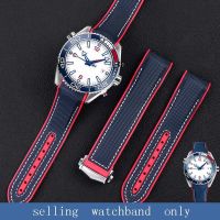 ☂ สายนาฬิกาซิลิโคนคุณภาพสูงสำหรับ Omega Chaoba ocean seahorse ดำน้ำ 600 America Cup Limited Edition Series สาย 20 มม. 22 มม.