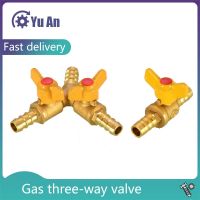 [HOT] Gas Three-Way Valve Natural Gas Hose Pagoda Head Intubation One Point Two Gas Connector Liquefied Gas Three-Way Ball Valve