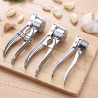 Stainless Steel Garlic Press Crusher Multifunction Kitchen Cooking Ginger Squeezer Masher Handheld Ginger Mincer Tools