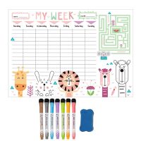 Magnetic Weekly Monthly Planner Calendar Whiteboard Fridge Sticker Message Drawing Dry Erase Sadhu Drawing Sup Board for Notes
