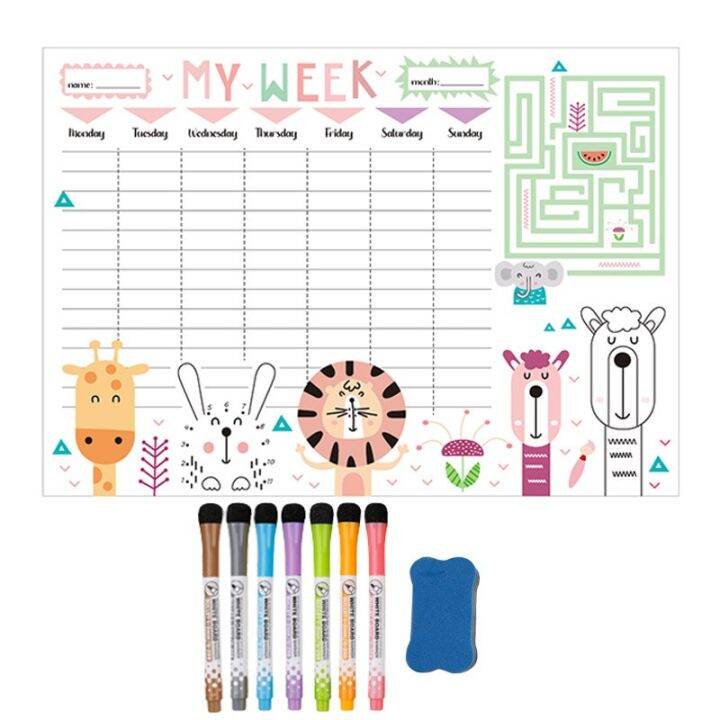 magnetic-weekly-monthly-planner-calendar-whiteboard-fridge-sticker-message-drawing-dry-erase-sadhu-drawing-sup-board-for-notes