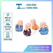 HCMBộ tượng chú tiểu bốn không gồm 4 tượng - Tặng kèm 4 tấm dán 3M hai mặt