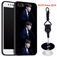 BTS เคสโทรศัพท์สำหรับ Huawei Y5 2018/Y5 Lite 2018/Y5 Prime 2018ซิลิคอนนุ่มกรณีที่มีรูปแบบเดียวกันแหวนและเชือก