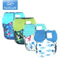 【CC】 EezKoala 2pcs/setBamboo Newborn Diaper Dual-gussets baby washable nappy reusable ECO-friendly  diaper insert