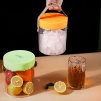 Portable Transparent Ice Bucket Fruit Cold Bear Storage Bag Multi-functional Portable Basket Transparent Picnic Drink Bucket