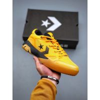 RT 2023 HOT Original✅ Conver* 4G OX- P E "Colorways" Hyper- Swarm- G4 Cushioning Breathable MenS And WomenS Basketball Shoes Outdoor Sports Shoes Yellow Black （Free Shipping）