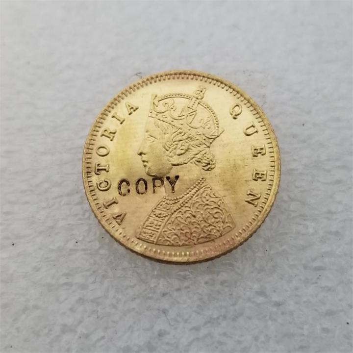 เหรียญสะสมเหรียญจำลองเหรียญที่ระลึกรูปีห้าเหรียญ1870อินเดีย