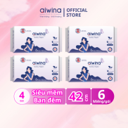 Aiwina 4 Pack sanitary napkins 42cm night vision ultra soft urinal pad