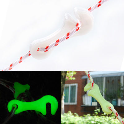 Spot parcel post Outdoor Luminous String Clip Canopy Fluorescent Tent Wind Proof Rope Anti-Slip Fixing Buckle Adjustment Flap Plastic Accessories Small Wrench