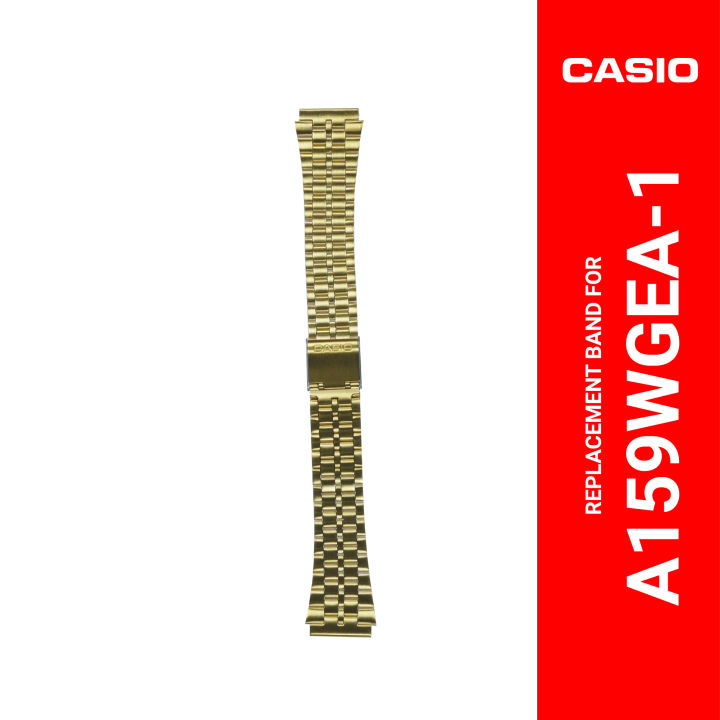 Casio 10396378 Genuine Factory Replacement Strap Stainless Steel Band ...