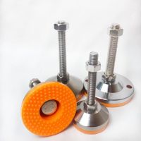 【LZ】❖  Móveis Perna de Apoio M8 M10 M12 pé ajustável Copos 40mm 50mm de diâmetro borracha antiderrapante Pad Hardware de alta qualidade