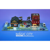 โมเดลอาคารถนนญี่ปุ่น Magic City ขนาด 1:64 ของเล่นสําหรับเด็ก