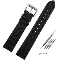 Ultra thin crocodile watch strap crocodile watchband 12 13 14 16 18 19 20 21 22mm watch chain mans womans wristband pin buckle