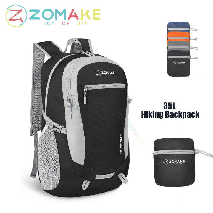 ZOMAKE 35L Lightweight Hiking Backpacks, Foldable Water Resistant