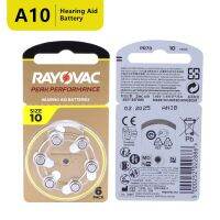 แบตเตอรี่เครื่องช่วยฟัง 60PCS RAYOVAC PEAK A10 10A 10 PR70 1.45V แบตเตอรี่สังกะสีอากาศสําหรับเครื่องช่วยฟัง BTE CIC RIC OE 10 การ์ด