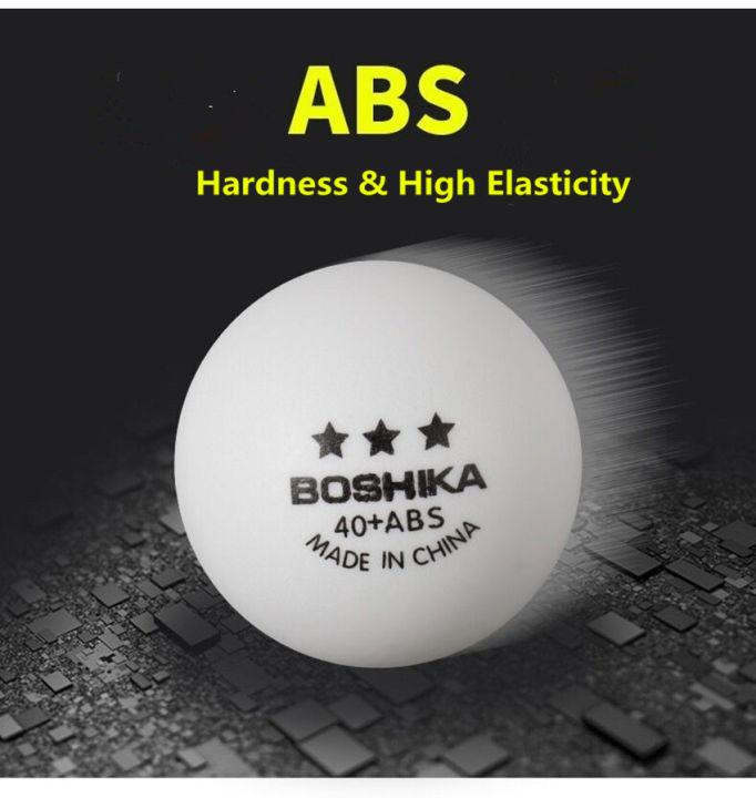 boshika-ยี่ห้อปิงปอง-abs-วัสดุใหม่40ทนสีเหลืองและสีขาวราคาขายส่งที่มีคุณภาพสูงปิงปองลูก