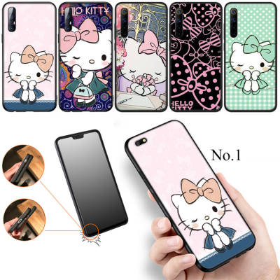 46FFA Cute Hello Kitty Cartoon อ่อนนุ่ม High Quality ซิลิโคน TPU Phone เคสโทรศัพท์ ปก หรับ Realme XT X2 A5 2 3 5 5S 5i 6 6i 7 7i 8 8S 8i 9 9i Pro Plus X Lite