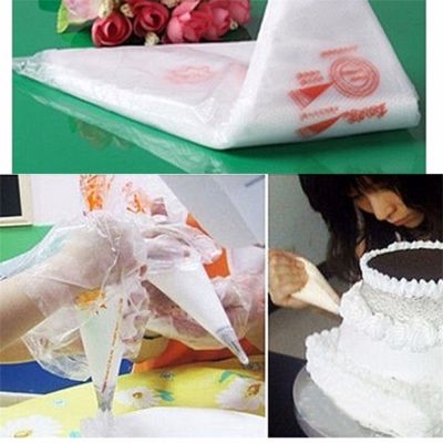 【CC】✼❍◇  100pcs Disposable Pastry Icing Piping Decorating fit All Size nozzles Bakeware