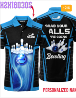 Grab Your Balls We Are Going Bowling Custom Name Polo Shirt For Men &amp; Women PN1760