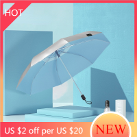 Small Mini Sun Automatic Umbrella Female Anti Ultraviolet Silver Folding Umbrella Compact Portable Paraplu Waterproof AG50ZS