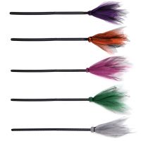 Halloween Party Witch Broom Kids Plastic Cosplay Flying Broomstick Props For Masquerade Halloween Cosplay Home Decoration