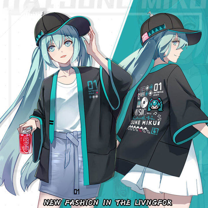 Hatsune miku miku sweater male Vocaloid animation secondary hooded ...