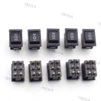 5pcs Switch boat Rocker On/Off Switch  6 Feet 3 mode AC 125V 10A AC 250V 6A Power Push Button 21*15mmYB23TH