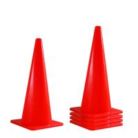 กรวยฝึกซ้อม ความสูงมาตรฐาน 18 นิ้ว ชุด 5 อัน กรวยกีฬา กรวยซ้อมบอล สีแดง/ Soccer Training Cones