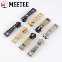 ✁☋ 10/20Pcs Meetee 5 Metal Zipper Pull Zip Slider Alloy Zipper Head Lock Suitcase For Sewing Garment Bags Luggage Hardware Fitting