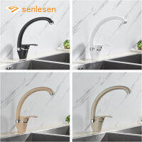 Senlesen Kitchen Sink Faucet ss 4 Colors Single Handle Hot and Cold Mixer Tap Sprayer Nozzle Mounted Para Kitchen Vanity