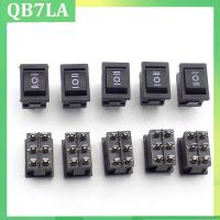 5pcs Switch boat Rocker On/Off Switch  6 Feet 3 mode AC 125V 10A AC 250V 6A Power Push Button 21*15mm QB7LA