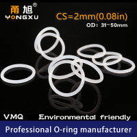 &amp;gt; 2023 above5PCS VMQ O Ring Seal Gasket Thickness CS2mm OD22 454650*2 Silicone Rubber Waterproof Washer Nontoxi White