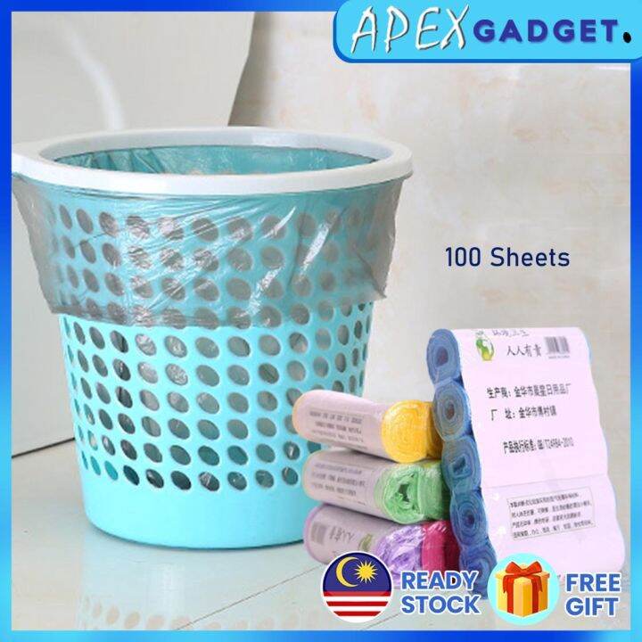 APEX 5 Rolls Colourful Plastic Trash Garbage Bag Big Capacity House