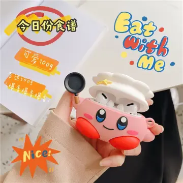 Cute Kirby Airpod Pro 2nd 1st Case for Women,Kawaii Japan Cartoon