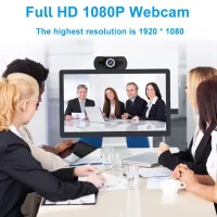 Free Auto Focus Web Camera USB Driver 1080P FHD Webcam with Built-in Microphone for Household Computer Safety Parts