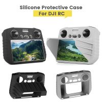 เคสซิลิโคนสำหรับ DJI Mini 3 Pro เคสป้องกันการชนกันพร้อมที่บังแสงอาทิตย์สำหรับอุปกรณ์ปลอกหุ้มตัวควบคุม DJI RC