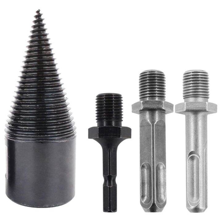 Removable Firewood Log Splitter Drill Bit, Wood Splitter Drill Bits