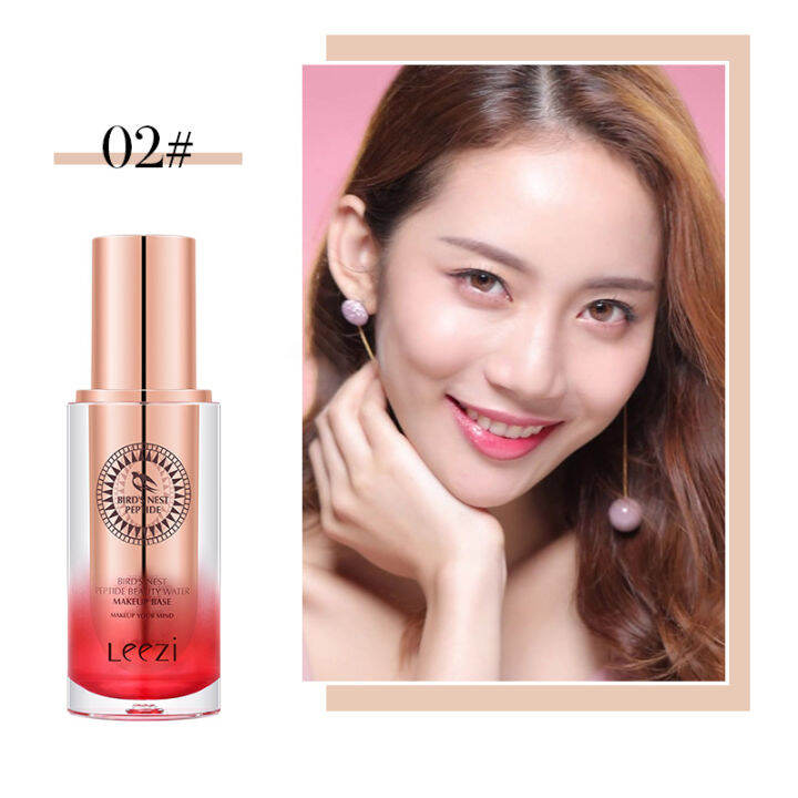 leezi-liz-bird-s-nest-peptide-repairing-makeup-foundation-liquid-moisturizing-concealer-oil-control-กันน้ำเหงื่อเครื่องสำอาง30ml
