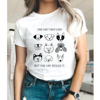 You Cant Buy Love But You Can Rescue It Tshirt Cute Dog Mom Gift Tshirt Funng Women Short Sleeve 100% Cotton Gildan