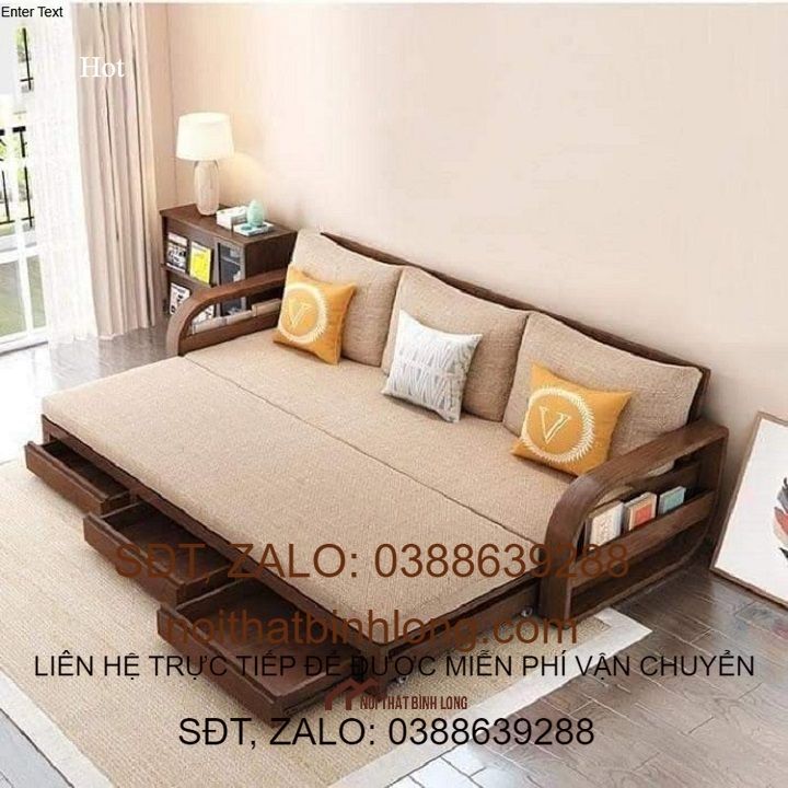 Ghế sofa gỗ sồi nga kéo ra thành giường là lựa chọn hoàn hảo cho không gian phòng khách của bạn. Với chất liệu gỗ sồi nga chắc chắn và thiết kế đa năng, bạn có thể thay đổi bất cứ khi nào muốn để có một giường ngủ tiện lợi. Đặc biệt, với kích thước lớn, bạn có thể chia sẻ giường với gia đình hoặc bạn bè.