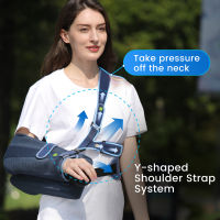 VELPEAU Arm Sling พร้อมหมอน Abduction สำหรับ Rotator Cuff, Dislocated หรือ Broken Arm Shoulder Sling Support สำหรับผู้ชายและผู้หญิง