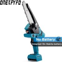 6 Inch Electric Chain Saw With Battery Indicator 388VF Rechargeable Woodworking Power Tool For Makita 18V Battery (NO Battery)