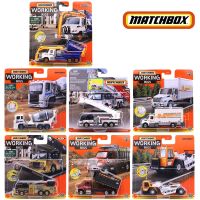 Matchbox N3242 Working Rigs International Mv Box Truck Mbx Mobile Crane Road Grader Durastar Truck Metal Diecast Model Car Toy