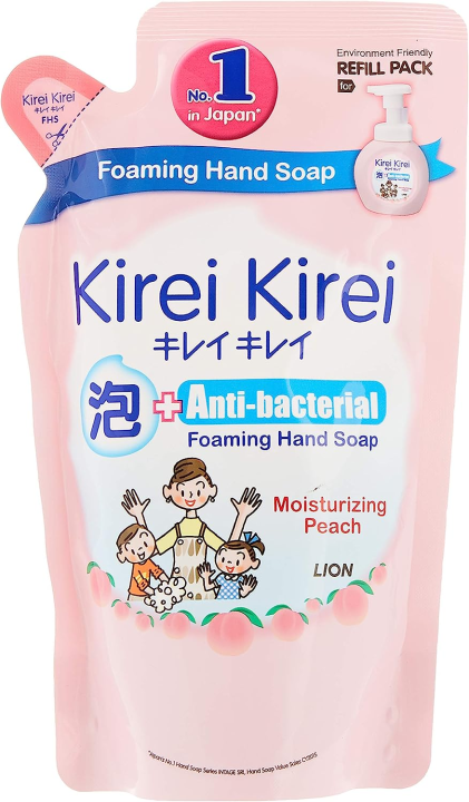 Kirei Kirei Anti-Bacterial Hand Soap Refill, Moisturizing Peach, 200ml ...