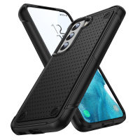 Anti-Fall 2ใน1 Heavy Duty Armor Case สำหรับ Samsung Galaxy S22 Ultra S21 Plus S20 FE A52 A52s A22 A32 4G A33 A53 A03s A71 5G ปลอกหุ้ม Hard ปกหลัง